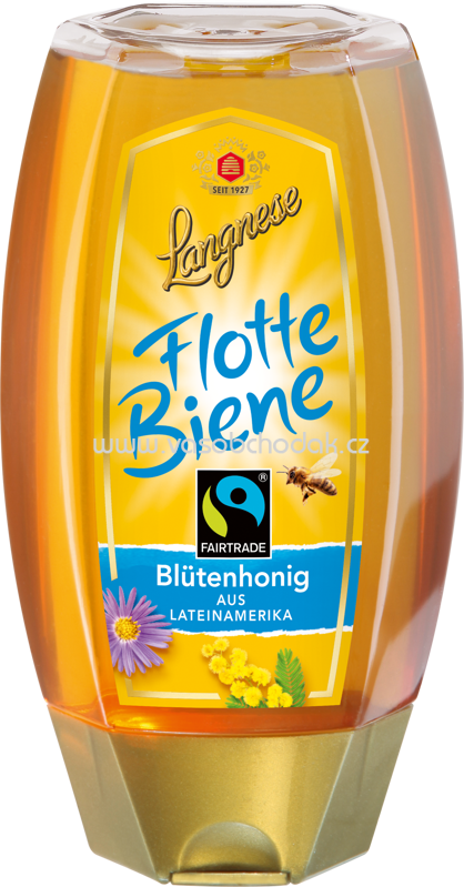Langnese Flotte Biene Fairtrade Blütenhonig, 250g