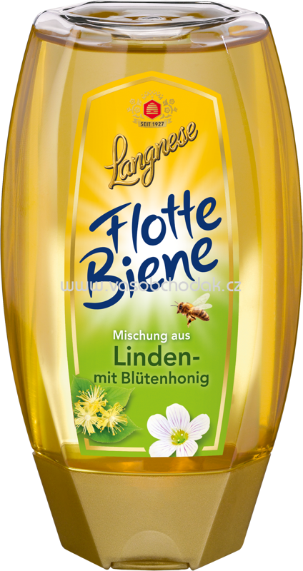 Langnese Flotte Biene Linden- mit Blütenhonig, 250g