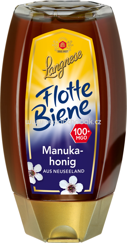 Langnese Flotte Biene Manuka Honig aus Neuseeland MGO 100+, 250g