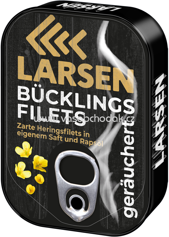 Larsen Bücklings Filets in eigenem Saft und Rapsöl, 110g