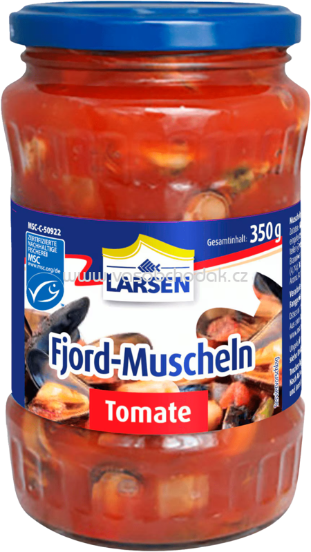 Larsen Fjord Muscheln Tomate, 350g