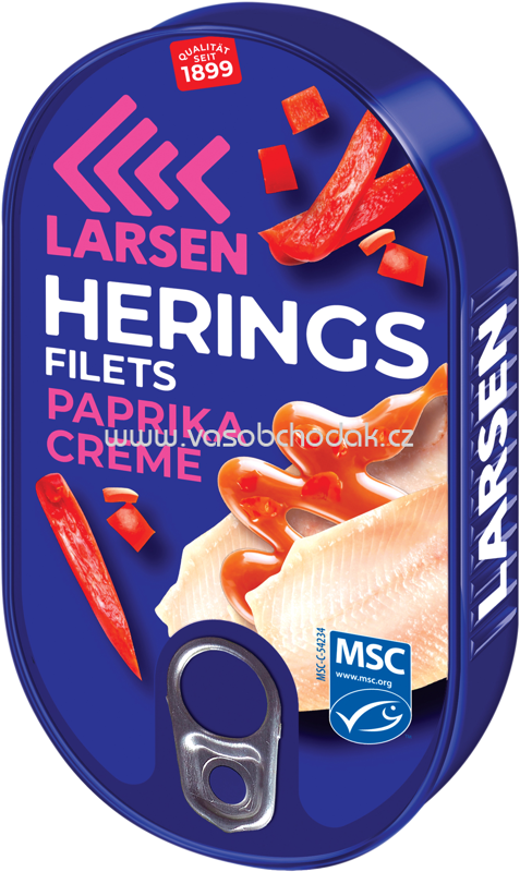 Larsen Heringsfilets Paprika Creme, 200g