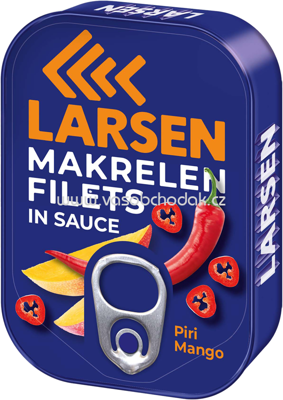 Larsen Makrelenfilets in Sauce Piri Mango, 110g