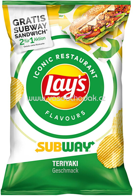 Lay's Kartoffelchips Subway Teriyaki, 150g