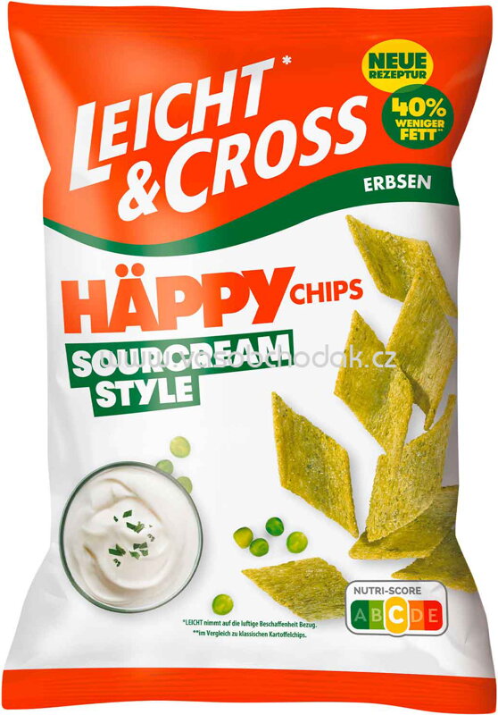 Leicht & Cross Häppy Chips Sourcreme Style, 90g Leicht & Cross Häppy Chips Sourcreme Style, 90g