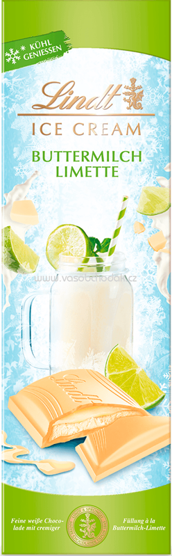 Lindt Buttermilch-Limette Weiße Schokolade, 100g