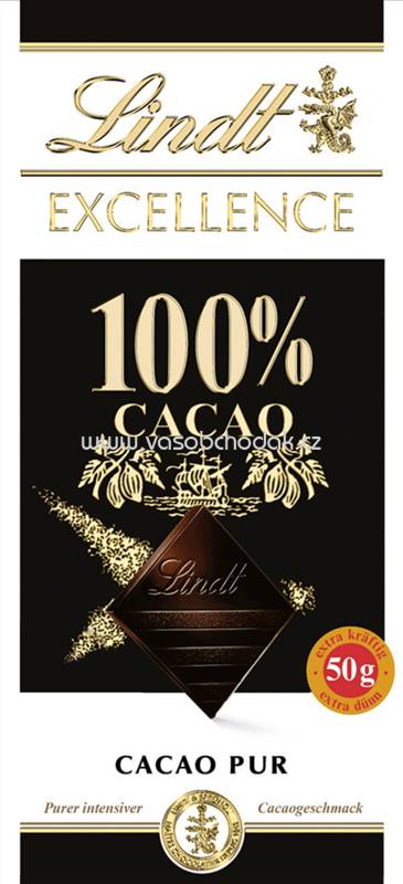Lindt Excellence 100% Cacao Pur, 50g