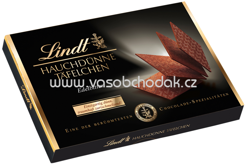Lindt Hauchdünne Täfelchen Edelbitter, 125g Lindt Hauchdünne Täfelchen Edelbitter, 125g