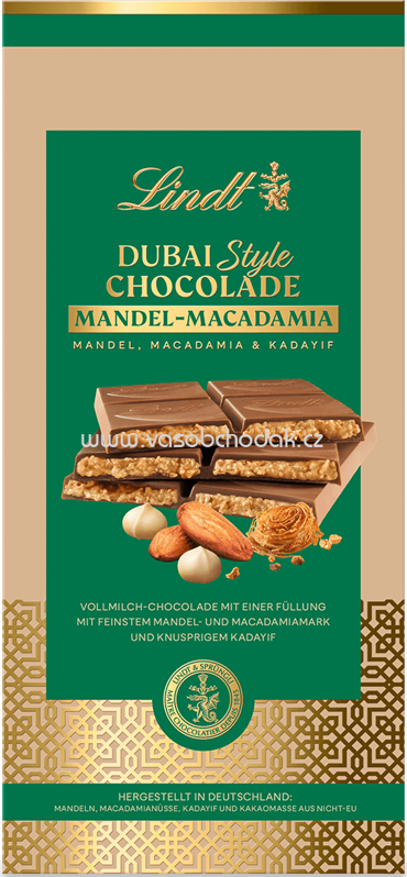 Lindt Dubai Style Chocolade Mandel-Macadamia, 150g