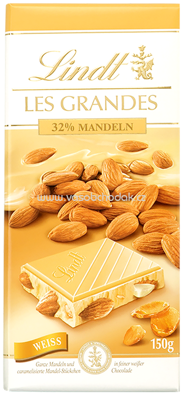Lindt Les Grandes Mandel Weiss, 150g Lindt Les Grandes Mandel Weiss, 150g