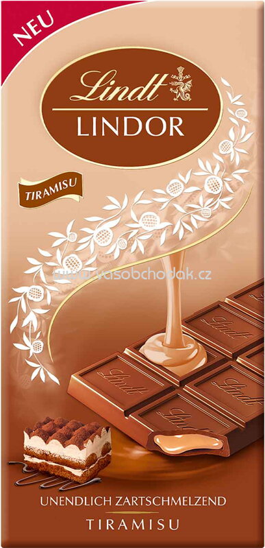 Lindt Lindor Tiramisu Vollmilch Tafel, 100g