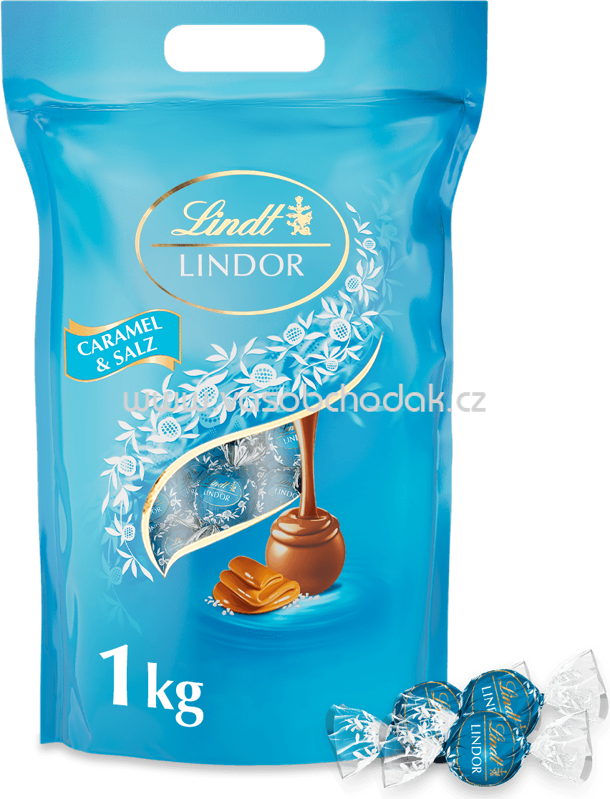 Lindt Lindor Kugeln Caramel & Salz, Beutel, 1 kg