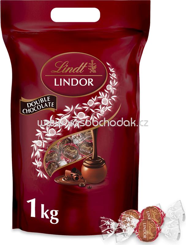 Lindt Lindor Vollmilch Kugeln Double Chocolate, Beutel, 1 kg