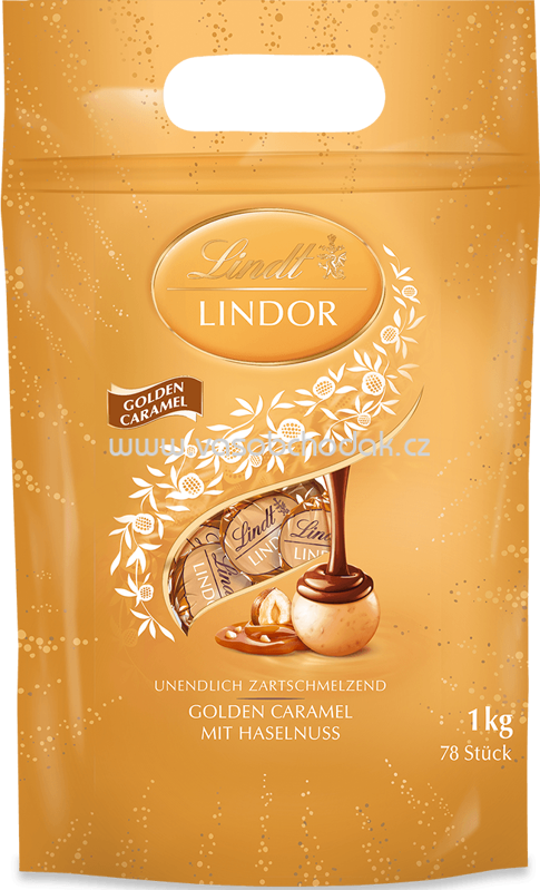 Lindt Lindor Kugel Beutel Golden Caramel, 1 kg