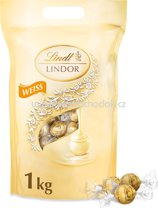 Lindt Lindor Kugel Weiss, Beutel, 1 kg