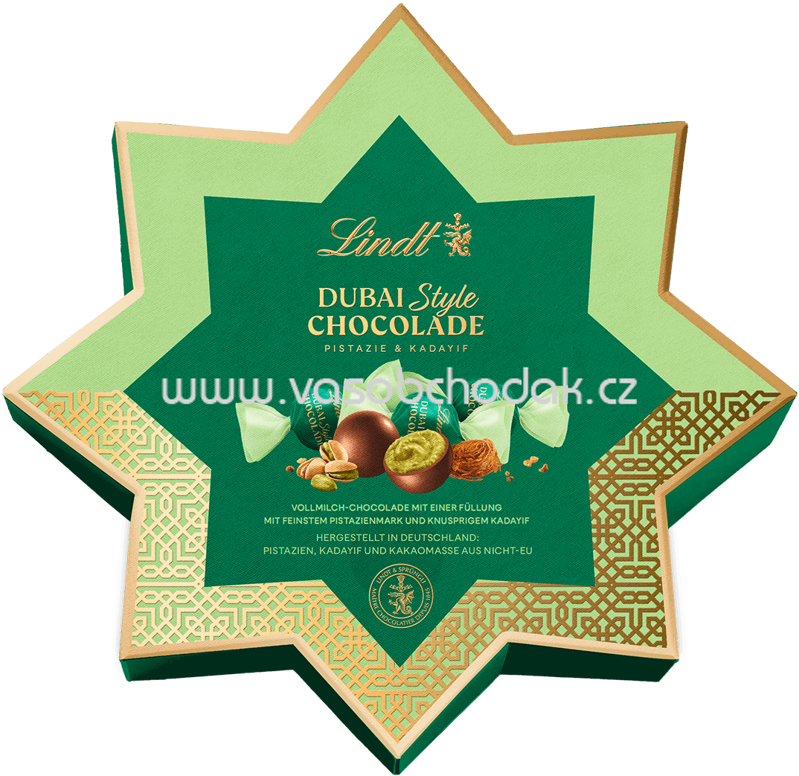 Lindt Dubai Style Chocolade Stern Milch, 149g