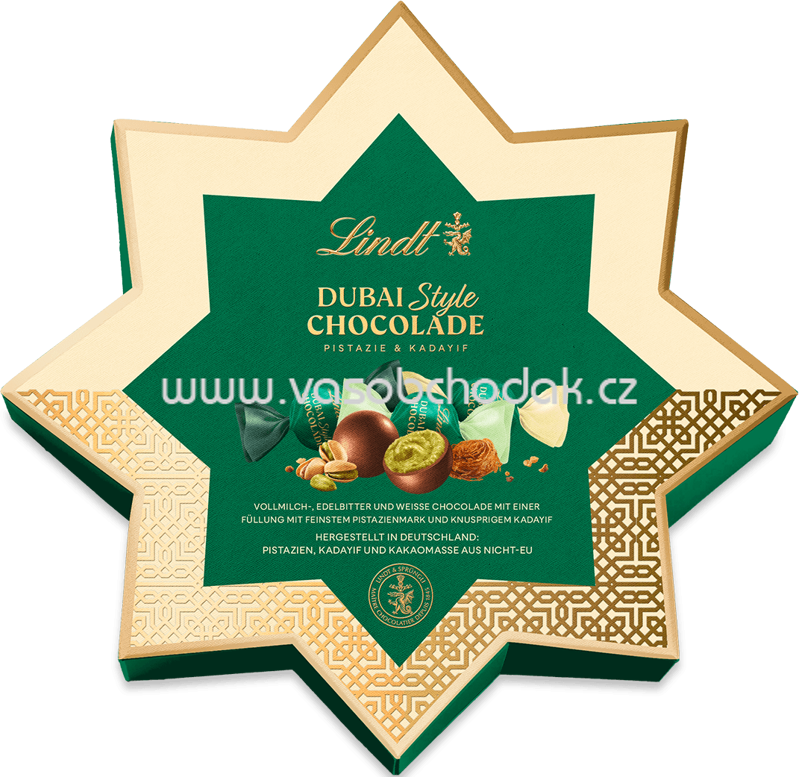 Lindt Dubai Style Chocolade Stern Mix, 149g
