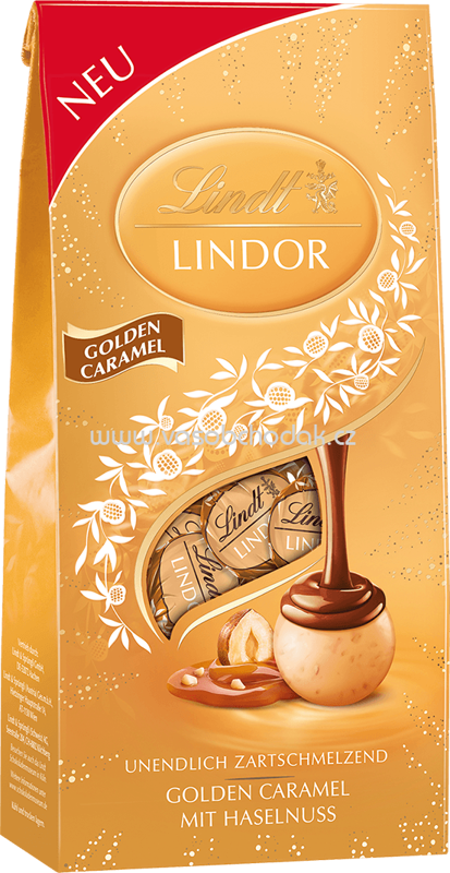 Lindt Lindor Kugel Beutel Golden Caramel, 137g