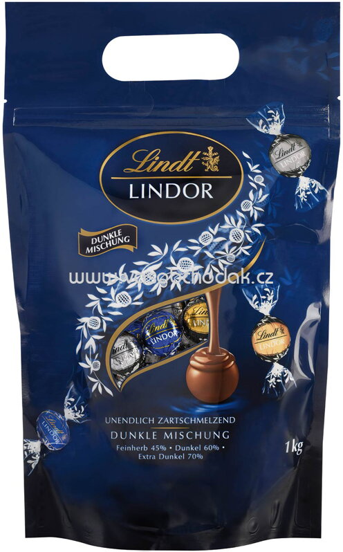 Lindt Lindor Kugeln Dunkle Mischung, Beutel, 1 kg Lindt Lindor Kugeln Dunkle Mischung, Beutel, 1 kg