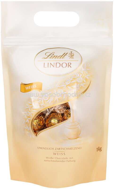 Lindt Lindor Kugel Weiss, Beutel, 1 kg Lindt Lindor Kugel Weiss, Beutel, 1 kg