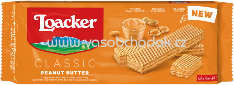 Loacker Classic Peanut Butter, 175g Loacker Classic Peanut Butter, 175g