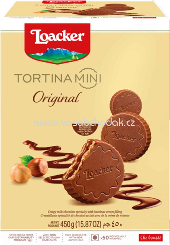 Loacker Tortina Original Minis, 50 St, 450g