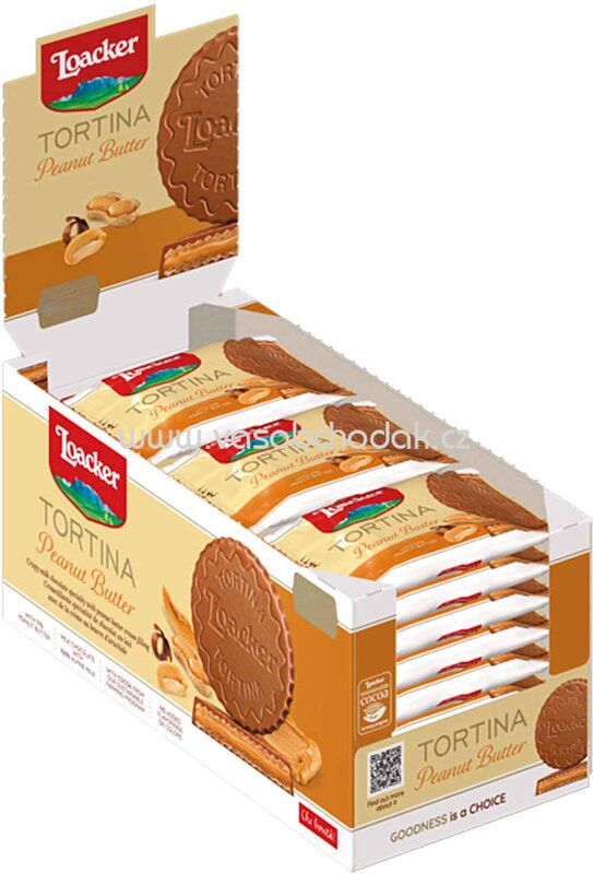 Loacker Tortina Peanut Butter, 24x21g, 504g