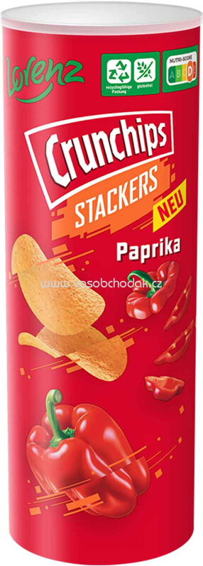 Lorenz Crunchips Stackers Paprika, 175g