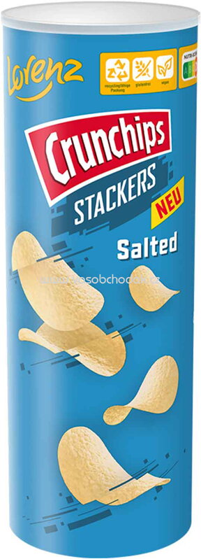 Lorenz Crunchips Stackers Salted, 175g