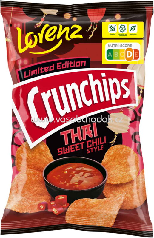 Lorenz Crunchips Thai Sweet Chili Style, 130g