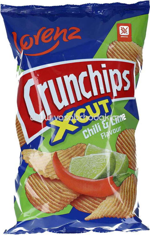 Lorenz Crunchips X-Cut Chili & Lime, 75g Lorenz Crunchips X-Cut Chili & Lime, 75g