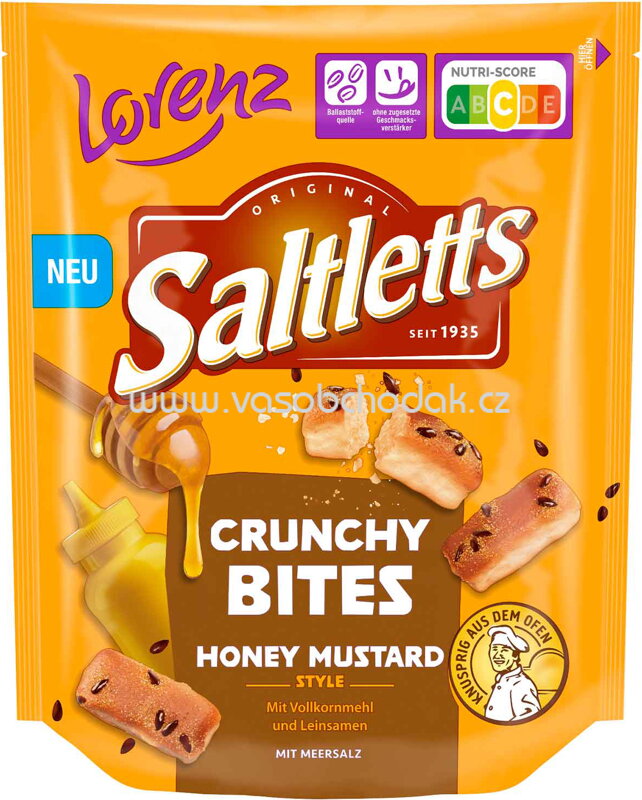 Lorenz Saltletts Crunchy Bites Honey Mustard Style, 100g