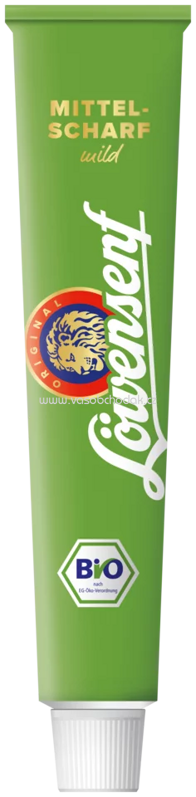 Löwensenf Bio Mittelscharf Tube, 100 ml Löwensenf Bio Mittelscharf Tube, 100 ml