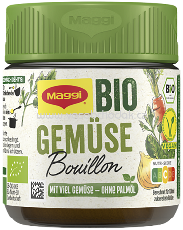 Maggi Bio Gemüse Bouillon 5,5l, Glas