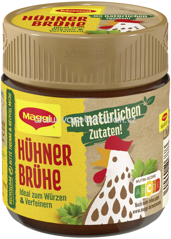 Maggi Hühner Brühe, ergibt 4l, 1 Glas Maggi Hühner Brühe, ergibt 4l, 1 Glas