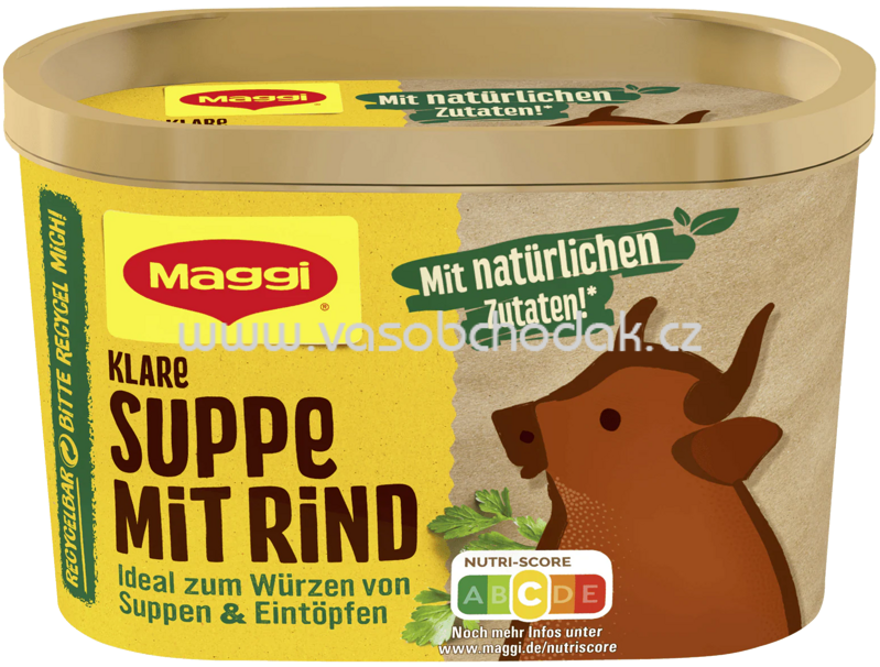 Maggi Klare Suppe mit Rind, ergibt 16l, Dose Maggi Klare Suppe mit Rind, ergibt 16l, Dose
