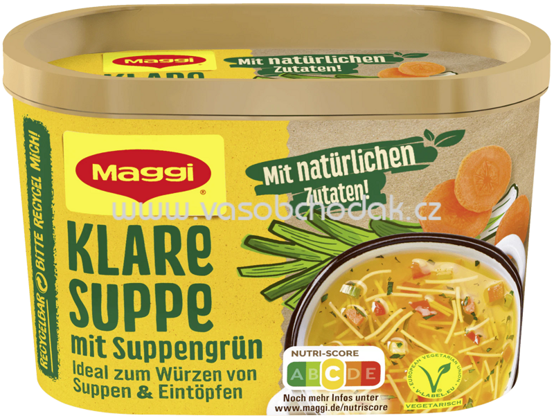 Maggi Klare Suppe mit Suppengrün ergibt 16l, Dose