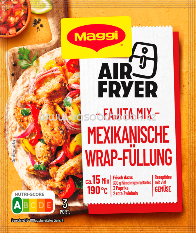 Maggi Fix Air Fryer Fajita Mix Mexikanische Wrap Füllung, 1 St Maggi Fix Air Fryer Fajita Mix Mexikanische Wrap Füllung, 1 St