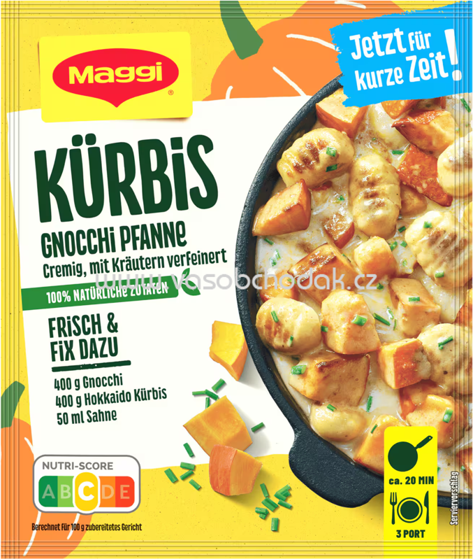 Maggi Fix Kürbis Gnocchi Pfanne, 1 St
