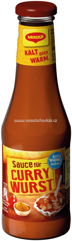 Maggi Internationale Würzsauce Sauce für Currywurst mit Chili, 500 ml