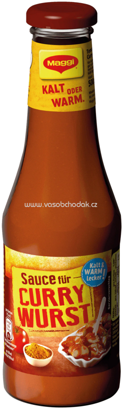Maggi Internationale Würzsauce Sauce für Currywurst mit Chili, 500 ml Maggi Internationale Würzsauce Sauce für Currywurst mit Chili, 500 ml