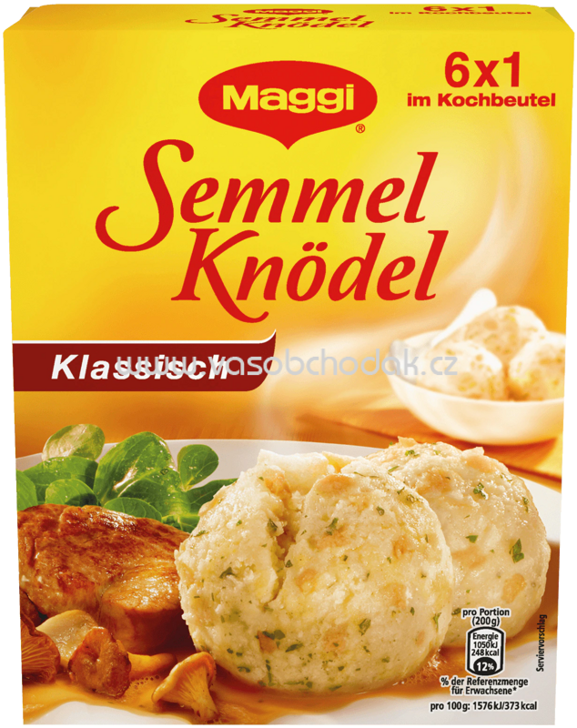 Maggi Semmel Knödel Klassisch, im Kochbeutel, 6x1