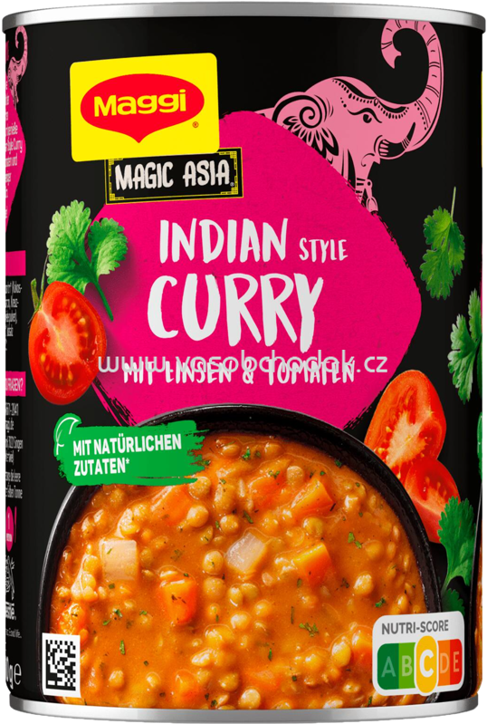 Maggi Magic Asia Indian Style Curry mit Linsen & Tomaten, 400g