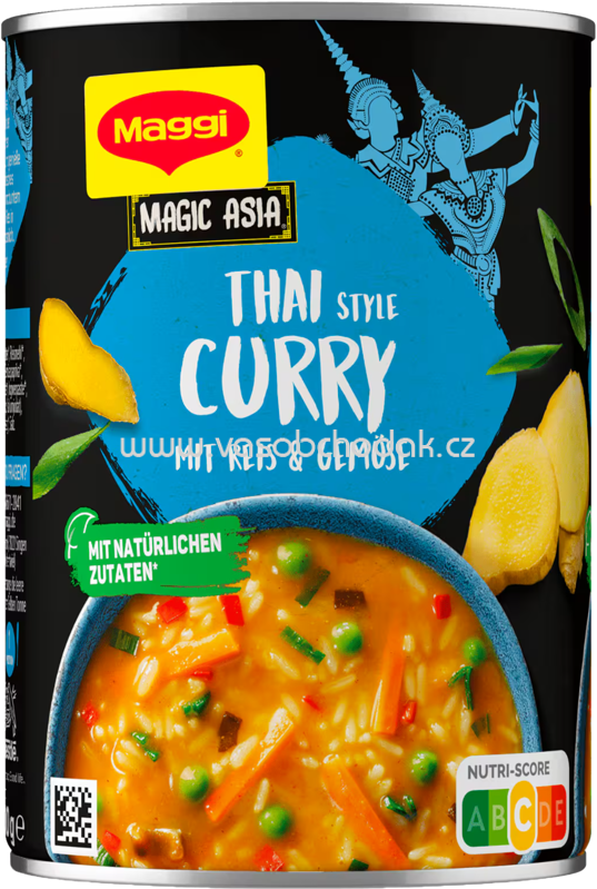 Maggi Magic Asia Thai Style Curry mit Reis & Gemüse, 400g