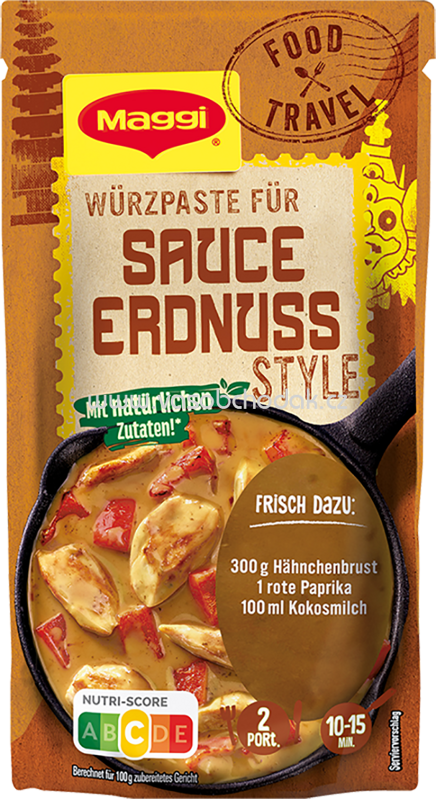 Maggi Food Travel Würzpaste für Sauce Erdnuss Style, 1 St Maggi Food Travel Würzpaste für Sauce Erdnuss Style, 1 St