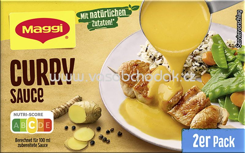 Maggi Curry Sauce, 2er Pack, ergibt 2 x 250 ml