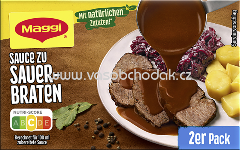 Maggi Sauce zu Sauerbraten, 2er Pack, ergibt 2 x 250 ml