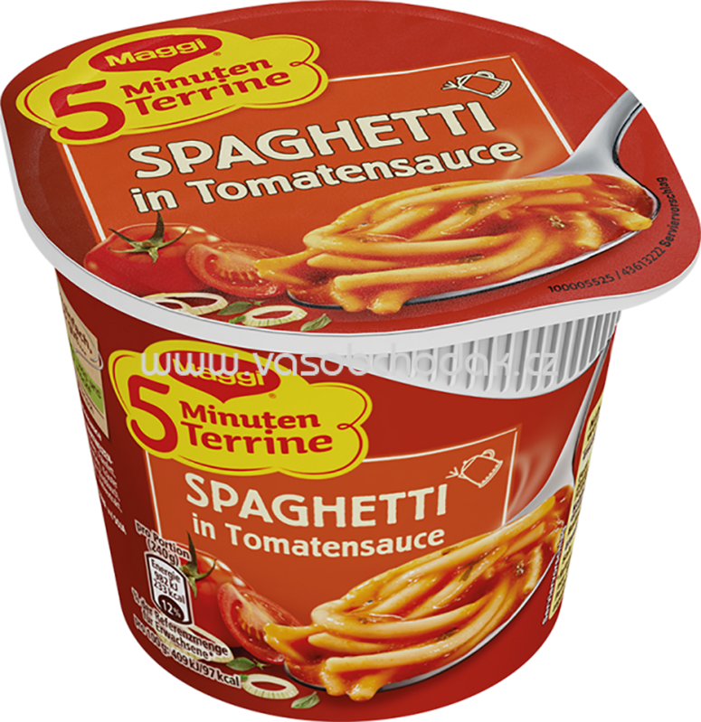 Maggi 5 Minuten Terrine Spaghetti in Tomatensauce, Becher, 1 St