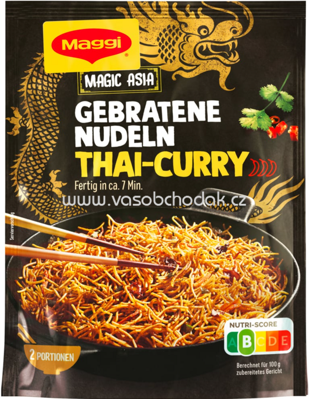 Maggi Magic Asia Gebratene Nudeln Thai Curry, 130 g