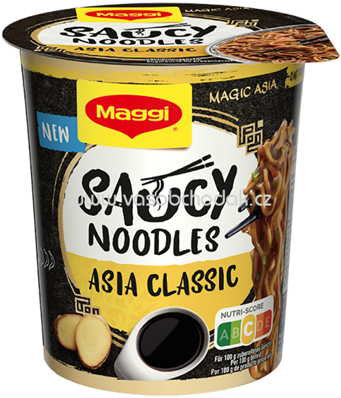 Maggi Magic Asia Saucy Noodles Asia Classic, Becher, 1 St